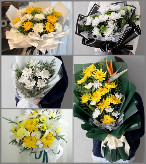 贵州贵阳清镇市站街镇黄柿村白事花束代送